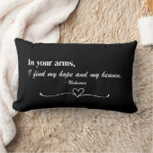 "In Your Arms" Kussen Liefde Script Kussensloop (Deken)