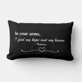 "In Your Arms" Kussen Liefde Script Kussensloop