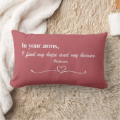 "In Your Arms" Kussen met Spreuk Liefde Kussensloo (Deken)