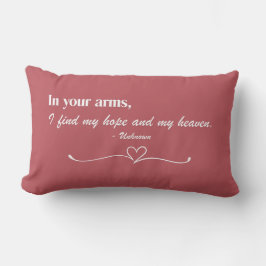 "In Your Arms" Kussen met Spreuk Liefde Kussensloo