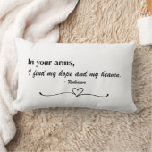 "In Your Arms" Kussen met Spreuk Liefde Kussensloo (Deken)