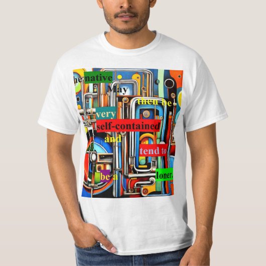 In zich gesloten t-shirt (Voorkant)