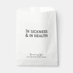 In Ziekte en In Gezondheid Herstel Kit Favor Bags Bedankzakje