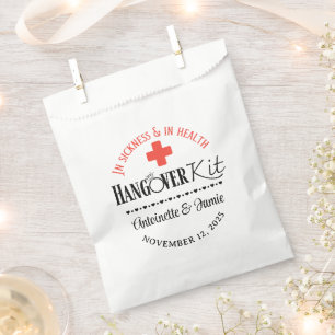 In Ziekte & Ziektehuis Hangover Kit Red Blk Bedankzakje