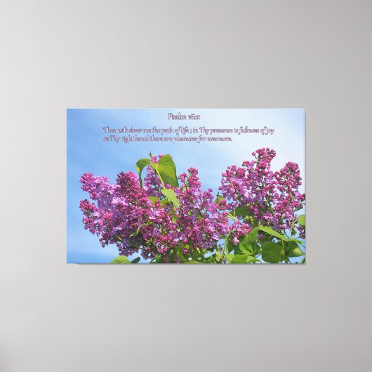 In zijn aanwezigheid canvas afdruk (Voorkant)