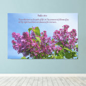 In zijn aanwezigheid canvas afdruk (Insitu (Houten vloer))