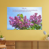 In zijn aanwezigheid canvas afdruk (Insitu (Woonkamer))