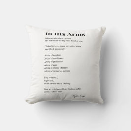 In zijn armen poëzie decor kussen
