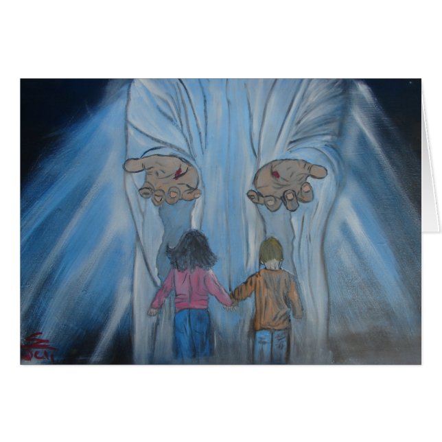 "In zijn handen" (Voorkant Horizontaal)