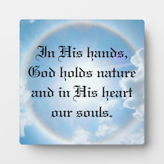 In zijn handen fotoplaat (Voorkant)