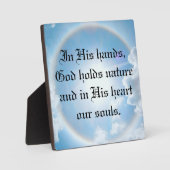 In zijn handen fotoplaat (Voorkant)