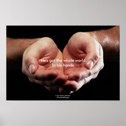 In zijn handen Poster (Voorkant)