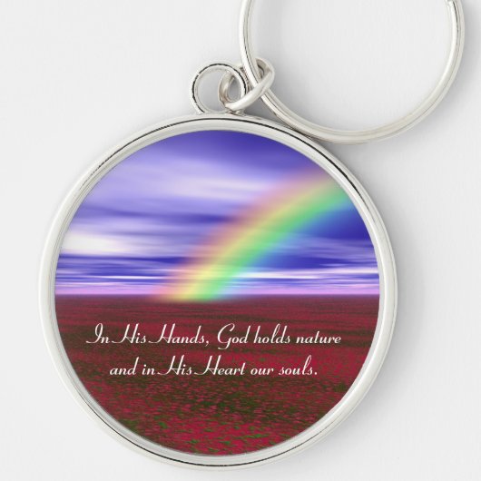 In zijn handen sleutelhanger (Voorkant)