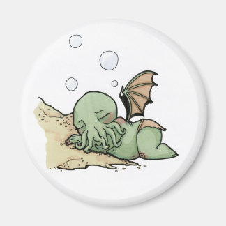 In zijn huis bij R'lyeh, dood Cthulhu wacht dromen Magneet