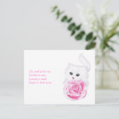 In zijn kleine hart briefkaart (Staand voorkant)