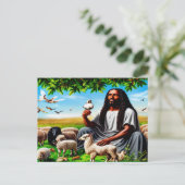 In zijn presentie Briefkaart (Staand voorkant)