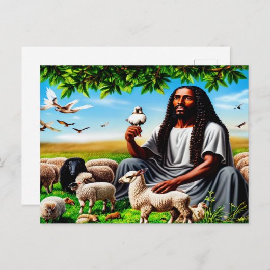 In zijn presentie Briefkaart (Voorkant / Achterkant)