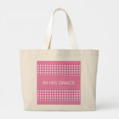 In Zijne Grace Pink & Gingham Christelijk Tas B (Achterkant)