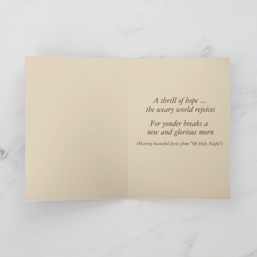 "In Zijne Heiligheid" 5x7 Kaart met envelop (Binnen)