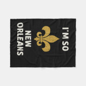 In zo'n New Orleans Fleece Deken (Voorkant (Horizontaal))