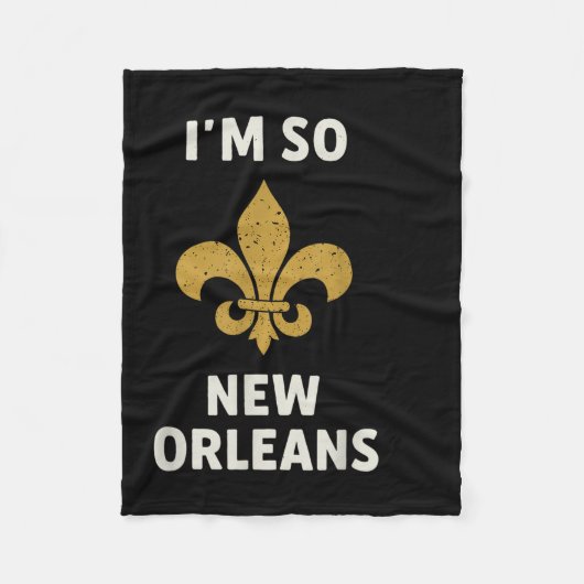 In zo'n New Orleans Fleece Deken (Voorkant)