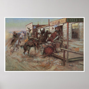 In zonder het Kloppen, 1909 Poster