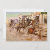 In zonder het te weten door Charles Marion Russell Bedankkaart (Voorkant)