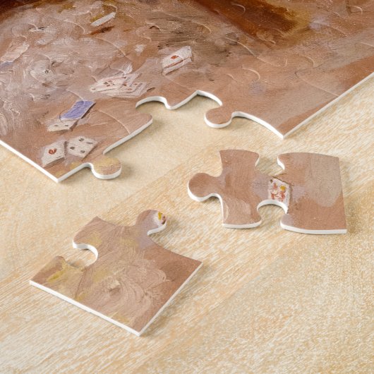 In zonder het te weten door Charles Marion Russell Legpuzzel (Zijkant)