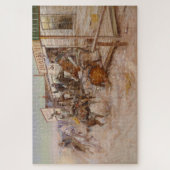 In zonder het te weten door Charles Marion Russell Legpuzzel (Verticaal)