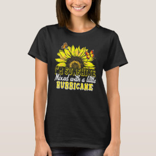 In zonneschijn vermengd met een klein orkaan t-shirt