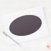 in zwart 0900 abstracte kunst ovale sticker (Envelop)