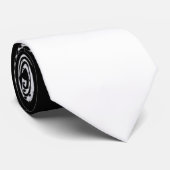 in zwart-wit met stippen stropdas (Opgerold)