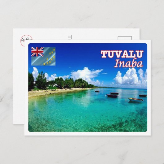 Inaba - Tuvalu - Zee Uitzicht - Briefkaart (Voorkant / Achterkant)