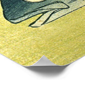 Inada & Fugu - Japanse visafdruk van Hiroshige Poster (Hoek)