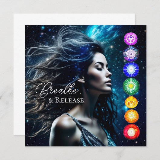 Inademen en loslaten | Mooie etherische vrouw (Voorkant / Achterkant)