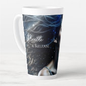 Inademen en loslaten | Mooie etherische vrouw Latte Mok (Linkerhoek)