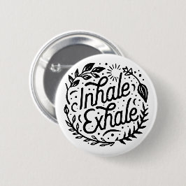 Inademen mentale gezondheid mindfulness ronde button 5,7 cm