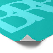 Inademen, Uitademen, Retro Typografie Poster (Hoek)