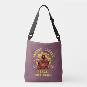 Inademen, Uitademen Vrede, Geen Paniek Bigfoot Med Crossbody Tas