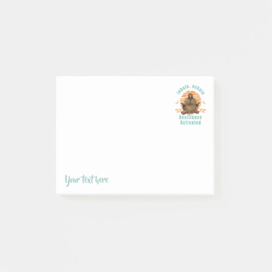 Inademen, Uitademen Weerbaarheid Geactiveerd Bigfo Post-it® Notes (Voorkant)