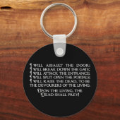 Inanna/Ishtar die het Onderwereldcitaat ingaat Sleutelhanger (Voorkant)