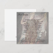 Inanna/Ishtar Invocatie Pagan Wiccan Note Kaart Notitiekaartje (Voorkant / Achterkant)