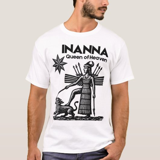INANNA Ishtar Koningin van de Hemel T-shirt (Voorkant)