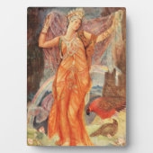 Inanna/Ishtar Pagan Wiccan Goddess Altar Plaque Fotoplaat (voorkant)