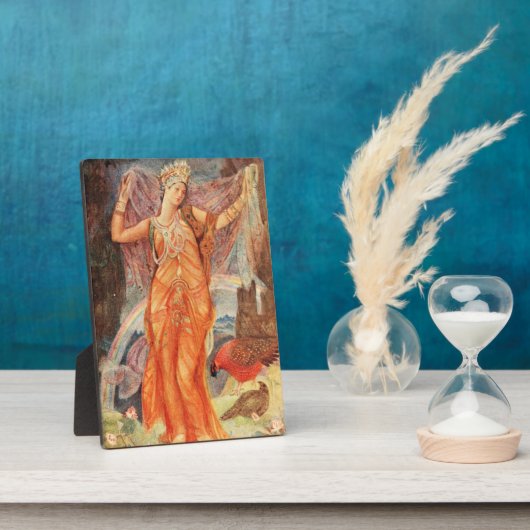 Inanna/Ishtar Pagan Wiccan Goddess Altar Plaque Fotoplaat (Zijkant)