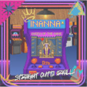 INANNA: Koningin van de Game 80's  Sticker (Voorkant)
