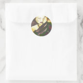 Inanna's ondergang ronde sticker (Tas)