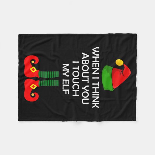 Inappropriate Christmas Shirt Funny Xmas  Fleece Deken (Voorkant (Horizontaal))