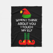 Inappropriate Christmas Shirt Funny Xmas  Fleece Deken (Voorkant)