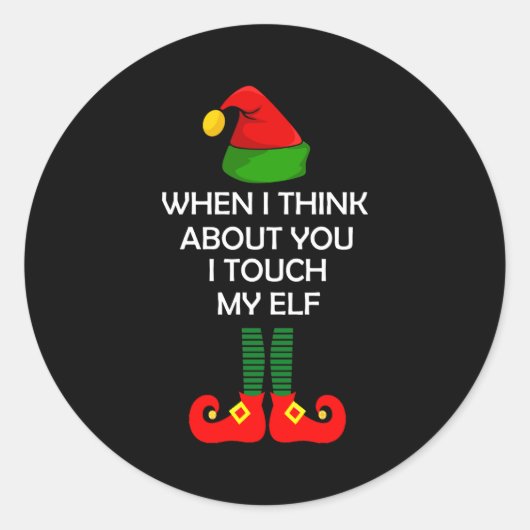 Inappropriate Christmas Shirt Funny Xmas  Ronde Sticker (Voorkant)